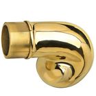 00-606-1h Lavi Industries Polished Brass Scroll Finial Od 028705007315