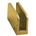 00-813-03f Lavi Industries Polished Brass Glass Clip Flat Back