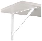 0049-20wth Knape Vogt Shelf Bracket Steel White 077355400496