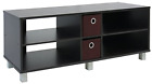 10001ex-br Furinno Wood Tv Entertainment Center With Bin Drawers 722651197143