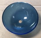 1000t-bl Decolav Tempered Glass Vessel Frosted Blue 834280005536