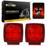 133915 Partsam Bougerv Square Red White Led Stop Turn Tail License