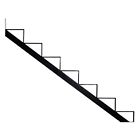 13907 Pylex New Steel Stair Stringers Steps Black Taxfree 813565001715