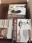 144911 Commercial Electric Lot Of White Black Led Recessed Baffle Kit