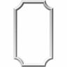 192770423872 Ekena Millwork Ashford Molded Scallo