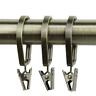 1932-14 Rod Desyne Decorative Deluxe Pivot Rings Antique Brass With Clips