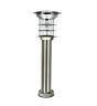 214801 Gama Sonic Stainless Steel Solar Silver Bollard Light 853153005961