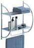 1753w-b 26084 Petmate Organize It All Wall Mount Tier Chrome Bathroomshelf With