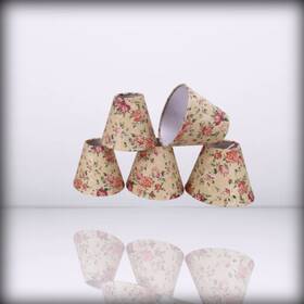 32003-5a Aspen Creative - For Empire Clip-on Chandelier Lamp Shade Floral 3