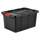 3v4jtinklu Sterilite Industrial Storage Tote Keyholes Recessed Lids 0073149146694