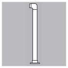 40-s132-3 Lavi Industries Single Line Flush End Prefabricated Post
