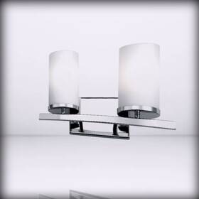 45496ch Kichler Crosby - 15 2 Light Vanity Satin Etched Cased Opal Chrome