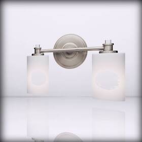 45922ni Kichler Joelson - 14 2 Light Vanity With Satin Etched Case Brushed Nicke