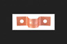501-1pk5 Sioux Chief Tubing Strap Two Hole Copper Plated 739236204417