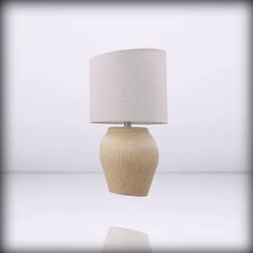 61000046 61000049 Globe Electric - 15 Ceramic Table Lamp Matte Bla Soft Beige 18 Inche