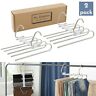 611056268070 Pants Hangers Space Saving Rack For Closet Organizer
