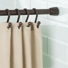 731840708381 Constant Tension Shower Curtain Rod Extendable Medium Bronze