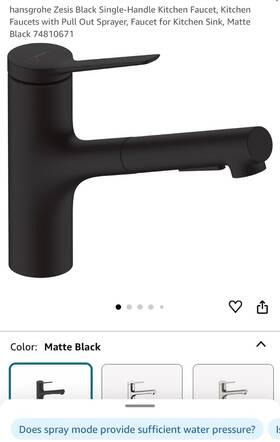 74810671 Hansgrohe Zesis - Black Single-handle Kitchen Faucet Fauc Matte