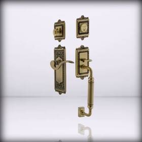 767415 Nostalgic Warehouse - Egg And For Dart Plate C Grip Antique Brass Backset Size 2