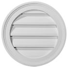 849014014647 Ekena Millwork Round Gable Vent Louver Functional