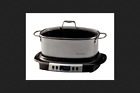 0722440 84966 West Bend Versatility Brushed Metallic Programmable Slow Cooker 072244849660