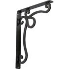 889274110994 Ekena Millwork Orleans Wrought Iron Bracket Single Center