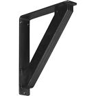 889274111540 Ekena Millwork Traditional Wrought Iron Bracket Triple Center