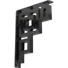 889274118938 Ekena Millwork Eris Wrought Iron Bracket Triple Center