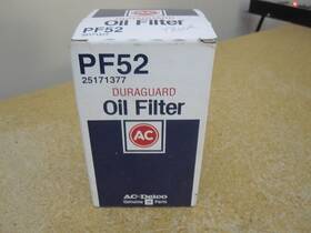25171377 Ac Delco 036666240665 Vintage Gm Parts Pf52 Duraguard Automotive Oil Filter Nos