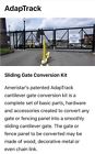 Ad14 Adaptrack Ameristar Cantilever Gate Conversion Kit For Ft Sliding