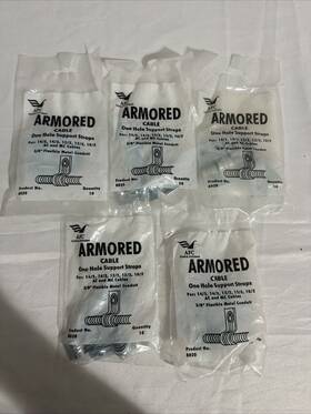 8020 Afc Lot 5 Pack - Armored Cable Support Straps 50 Pieces