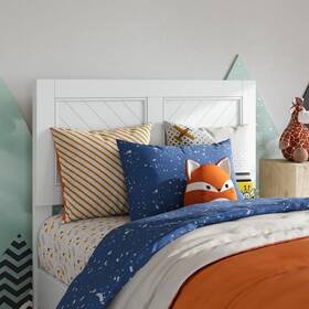 Ar295822 Afi Canyon White Solid Wood Twin Rustic Headboard