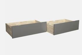E-66839 Afi Furnishings Urban Bed Drawers Twin/full Grey