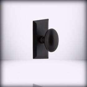 657234 Ageless Iron - Vale Plate Single Dummy With For Aeg Knob In Black Uni