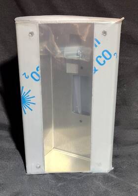 Sbx-ixdv30 Aiphone Stainless Steel 30 Angle Surface Mount Box For Ix-dv 11730