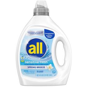 All 072613474967 Sensitive Fresh Spring Breeze Scented Liquid Laundry Deterge... Fas