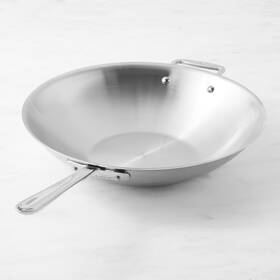 105477 All-clad D3 Tri-ply Stainless-steel Wok 14 Inch