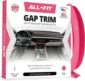 All-fit Automotive 850056698313 Car Gap Filler 10 Ft Pink Trim Molding For Accessorie