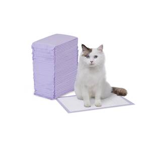 Cat-p40l Amazon Basics Cat Litters Pee Pads 40 Count Universal Fit For Litter Box Odor