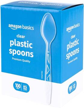Ttdc045308 Amazon.com Services Llc. Clear Plastic Spoons Premium Quality 100 Count
