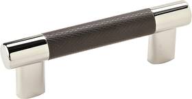 Amerock 689775573980 Cabinet Pull Polished Nickel/black Bronze 3inch&3-3/4 Inch 76mm&96mm