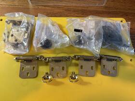 69196-xcp2 Amerock 4-brass Inset Face Mount Self-closing Kitchen Cabinet Hinge 2.75 X 2 X.75 4 More