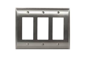Bp36506g10 Amerock Wall Plate Satin Nickel 3 Rocker Switch Cover Candler