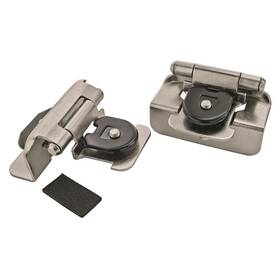Bpr8704g10 Amerock Half Overlay Satin Nickel Double Demountable Hinge 2-pack