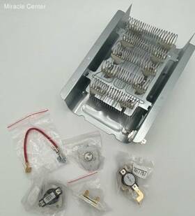 W10724237 Ami Parts 279838 2024 Upgrade Dryer Heating Element Kit Thermostat Thermal Fuse
