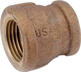 738119-0602 Anderson Metal 719852937869 Metals Reducing Pipe Coupling 3/8 X 1/8 In Fipt Brass 2