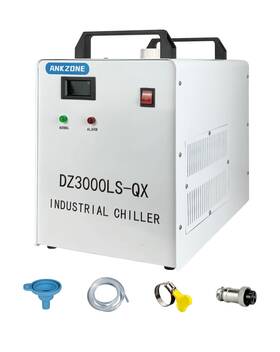 Dz3000ls-qx Ankzone Cw3000 Industrial Chiller 12l Tank Circulation Cooling Fan Condenser Cool Inch