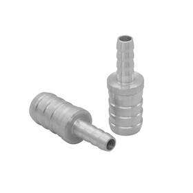 Aww-123101830 Anptght 3/16 Inch To 3/8 Hose Barb Splice Coupler Repair Fitting Aluminum Adapter Conne