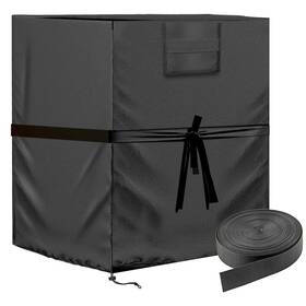 Aozzy Ac002 Central Air Conditioner Cover Outdoor With Windproof Straps And Reinforced Buck
