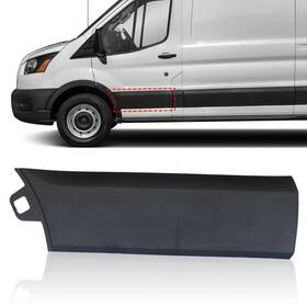 Left-style2 Apasqro Aplsdtftn1u Front Left Side Sliding Door Body Molding Trim For Black